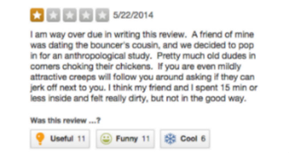 Illustration for article titled 'Old Dudes Choking Their Chickens': Yelp's Grimmest Sex Club Reviews